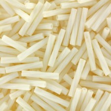 Miyuki twisted bugle beads 2x12mm Matted opaque cream TW2012-2021